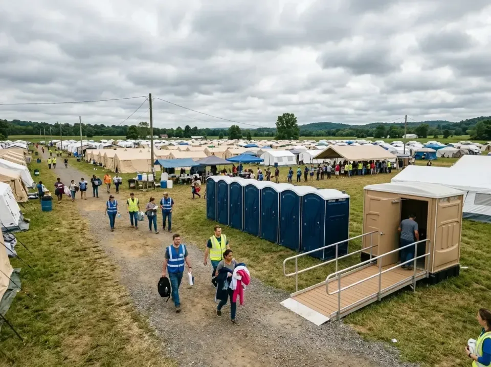 disaster-relief-camp-restrooms-010 — frequently asked questions, Dumpster & Portable Bathrooms Rental in Rising Sun, IN